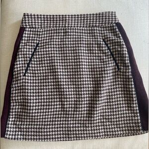 ZARA Women’s Houndstooth Print Mini Skirt